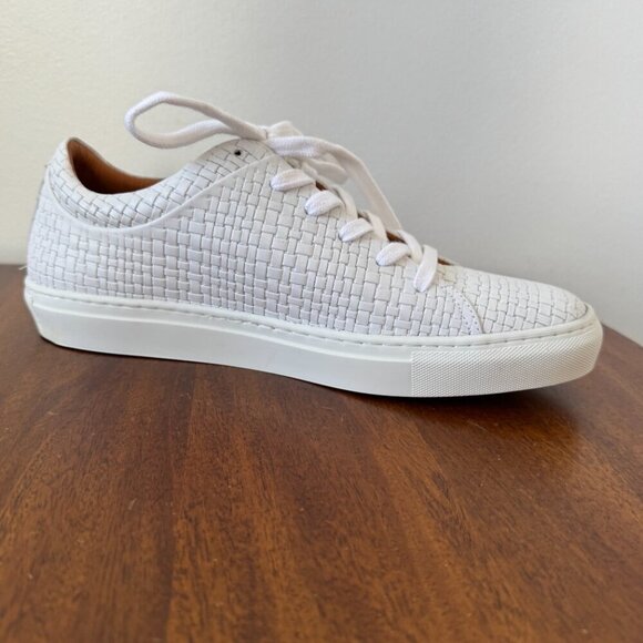 Aquatalia Alaric Embossed Leather Low-Top Sneakers - Picture 3 of 16